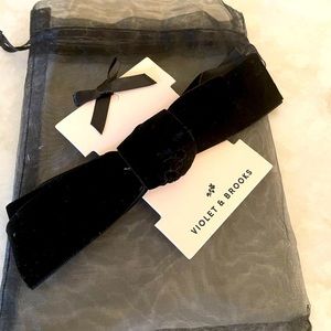 Violet and Brooks Black Velvet Hair bow